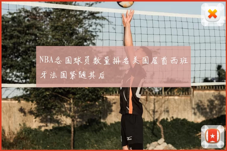 NBA各国球员数量排名美国居首西班牙法国紧随其后